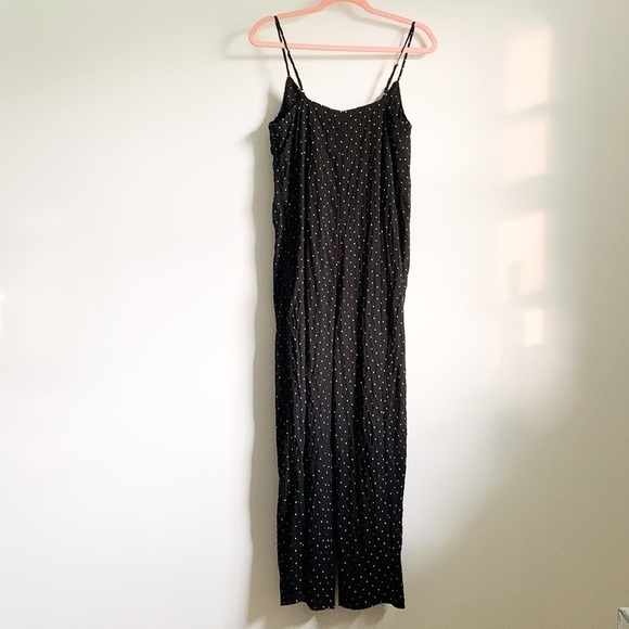 Lulus Charming Ways Black White Polka Dot Culotte Jumpsuit Small - Picture 13 of 15
